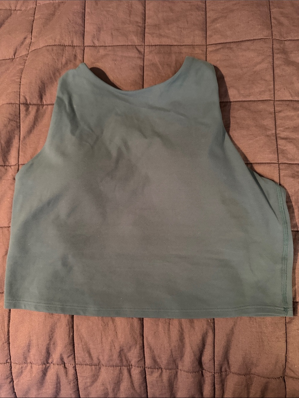 Athleta Sleeveless Cropped Sports Bra  - Teal